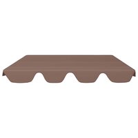 Vervangingsluifel voor schommelbank 150/130x105/70 cm bruin 3