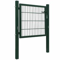 Poort 100x100 cm staal groen 2