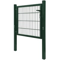 Poort 100x100 cm staal groen 3