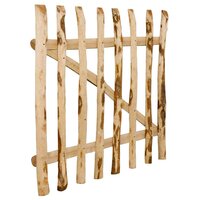 Poort enkel 100x90 cm hazelaarhout 3