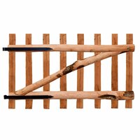 Poort enkel 100x60 cm ge&iuml;mpregneerd hazelaarhout 2