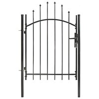Tuinpoort Woerden staal 1x1m zwart 2