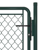 Tuinpoort staal 100x75 cm groen 3