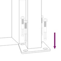 Poort 100x75 cm bamboe-ontwerp cortenstaal 9
