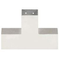 Paalverbindingen 4 st X-vorm 81x81 mm gegalvaniseerd metaal 4