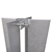 Schuttingpaalpinnen 2 st staal 2