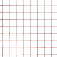 Kippengaas 10x1,5 m staal met PVC coating rood 4