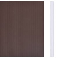 Tuinscherm 35x0,19 m PVC bruin 3
