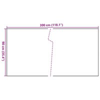 Balkonscherm 300x90 cm poly rattan bruin en zwart 8