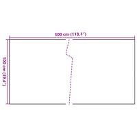 Balkonscherm 300x100 cm poly rattan lichtbruin 8