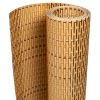 Balkonscherm 400x80 cm poly rattan lichtbruin 2