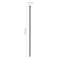 Schuttingset gebogen 77,3x26 cm groen 7