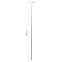 Schuttingset hol gebogen 77,5x64 cm groen 8