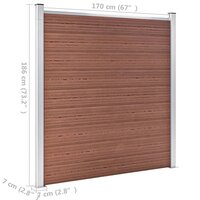 Schutting 353x186 cm HKC bruin 11
