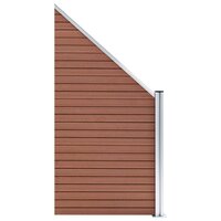 Schuttingset 6 vierkant en 1 schuin 1138x186 cm HKC bruin 11