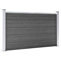 Schuttingpanelenset 526x105 cm HKC zwart   3