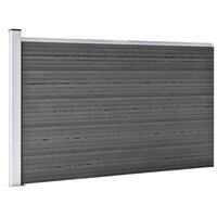 Schuttingpanelenset 526x105 cm HKC zwart   4