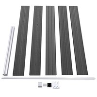 Schuttingpanelenset 526x105 cm HKC zwart   6