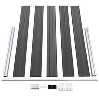 Schuttingpanelenset 699x105 cm HKC zwart   5