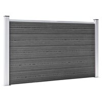 Schuttingpanelenset 872x105 cm HKC zwart   3