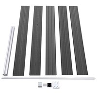 Schuttingpanelenset 872x105 cm HKC zwart   6