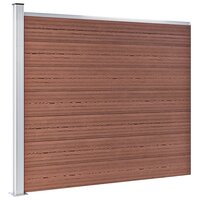 Schuttingpanelenset 526x146 cm HKC bruin   3