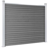 Schuttingpanelenset 526x146 cm HKC grijs   4