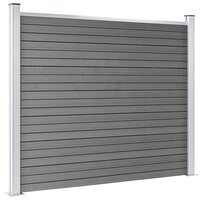 Schuttingpanelenset 699x146 cm HKC grijs   4