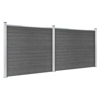 Schuttingpanelenset 353x146 cm HKC zwart   2