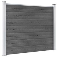 Schuttingpanelenset 353x146 cm HKC zwart   4
