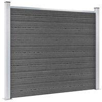 Schuttingpanelenset 872x146 cm HKC zwart 4