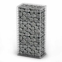 Schanskorf met deksels 100x50x30 cm gegalvaniseerd draad  2