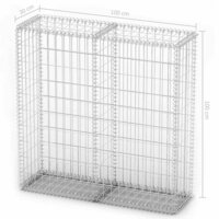Schanskorf met deksels 100x100x30 cm gegalvaniseerd draad  7