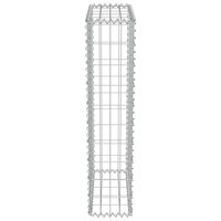 Schanskorfmuur met deksels 50x20x100 cm gegalvaniseerd staal  6