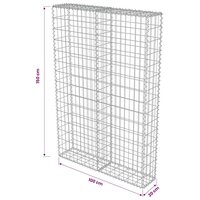 Schanskorfmuur met deksels 100x20x150 cm gegalvaniseerd staal 7