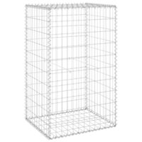 Schanskorfmuur met deksels 60x50x150 cm gegalvaniseerd staal 2