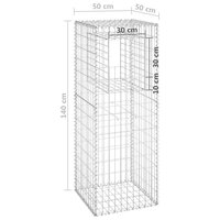 Schanskorfpalen 2 st 50x50x140 cm ijzer 7