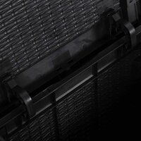 Tuinbox 90 L PP rattan zwart 7