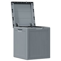 Tuinbox 90 L PP houtlook grijs 4