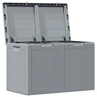 Tuinbox 180 L PP houtlook grijs 4