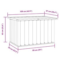Tuinbox Groen 109x67x65 cm 11