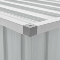 Tuinbox 129x67x65 cm grijs 9