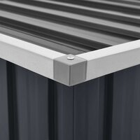 Tuinbox 129x67x65 cm antraciet 10