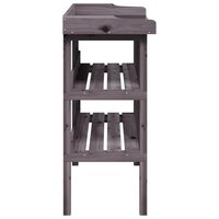 Plantentafel met schappen 78x38x82,5 cm vurenhout grijs 5