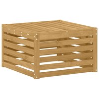 Buiten Voetenbank Massief Acaciahout Wit 59 x 59 x 37 cm 2