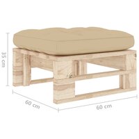 Tuinhocker pallet ge&iuml;mpregneerd grenenhout 5