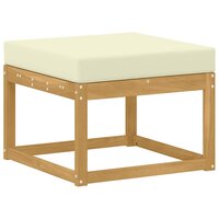 Outdoor Hocker Massief Acaciahout Wit 2