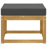 Outdoor Hocker Massief Acaciahout Wit 3
