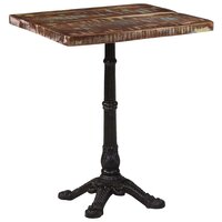 Bistrotafel 60x60x76 cm massief gerecycled hout   2