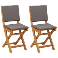 Bistrostoelen voor buiten 2 pcs Donkergrijs 38 x 46 x 85 cm 2